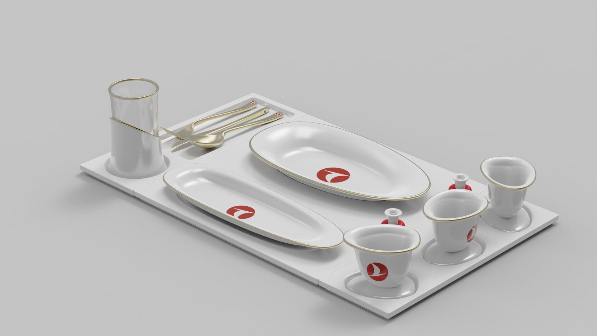 Turkish Airlines Business Class Tableware Design