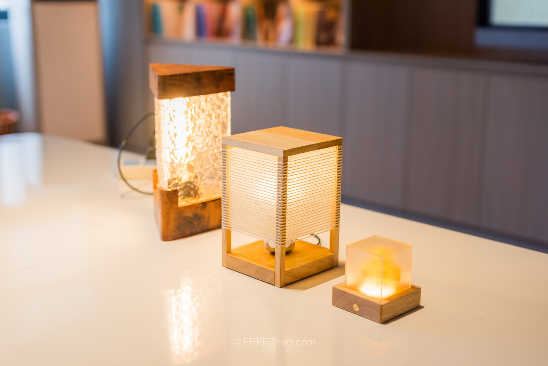 MUJI wooden light fixtures